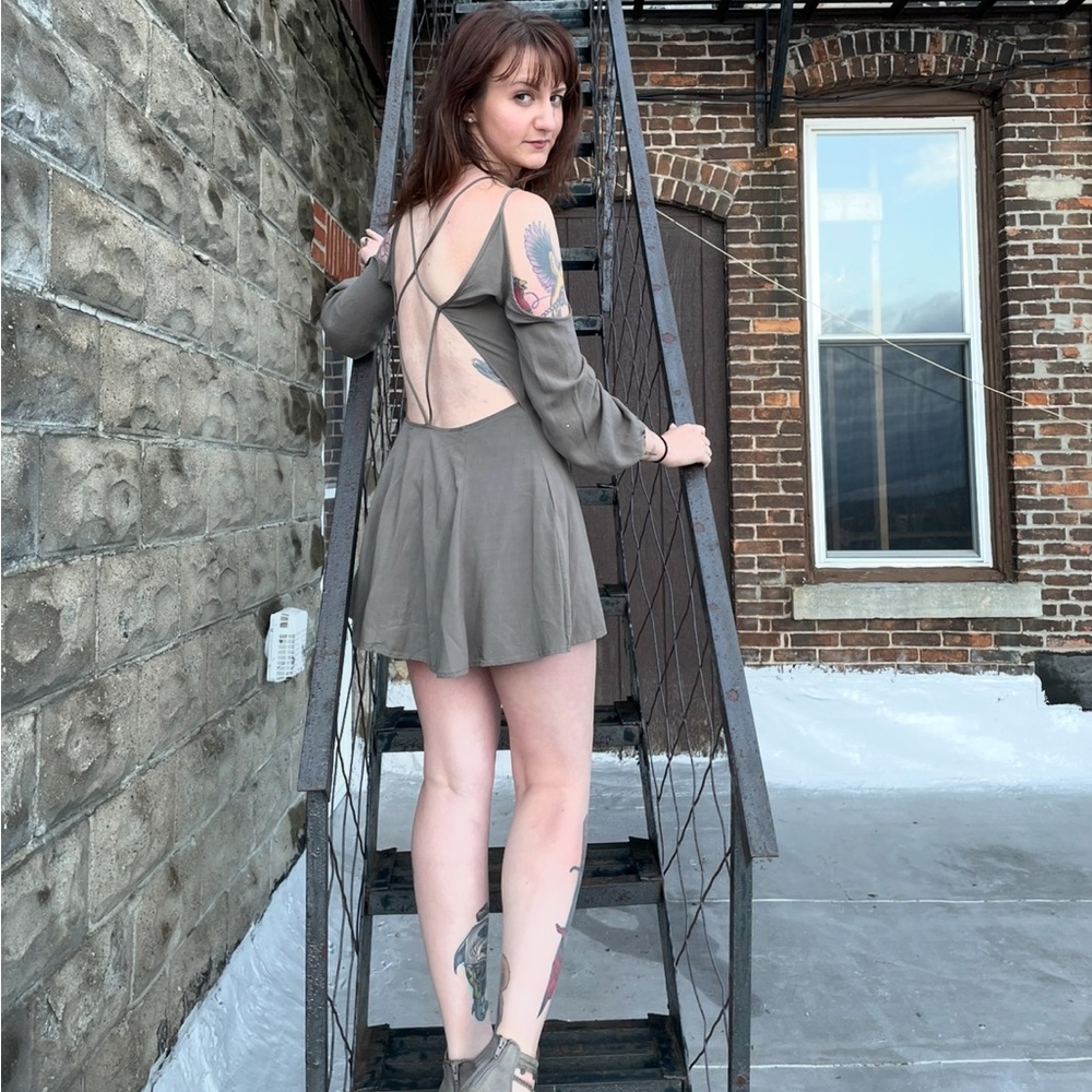 Tobi Olive Green Dress